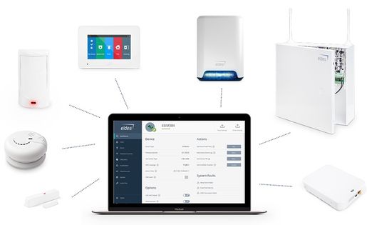 Instalační sekce Eldes Utility