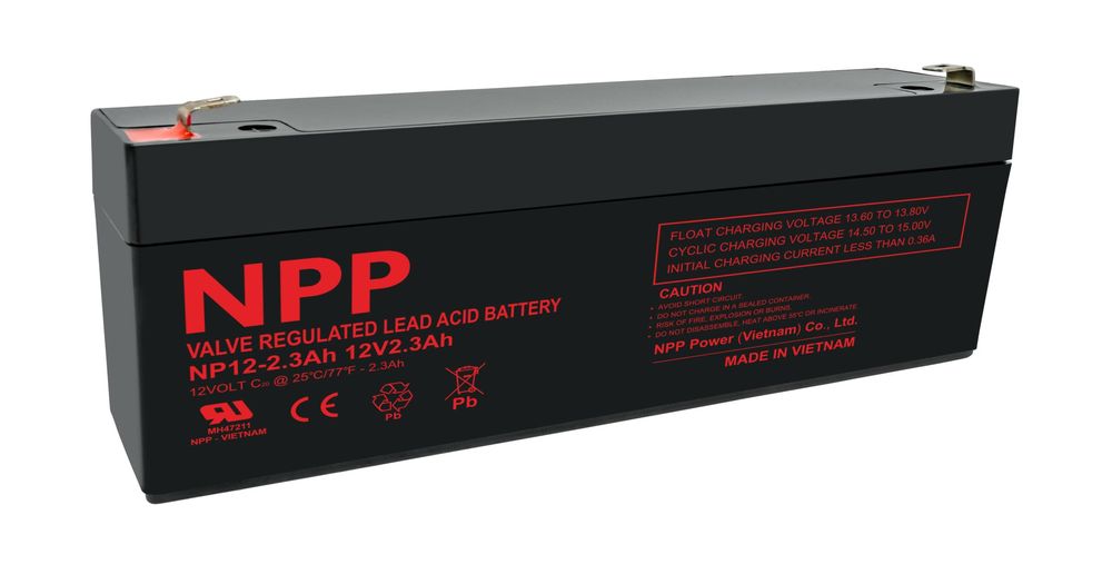 Záložní akumulátor 12V/2,3Ah, NPP