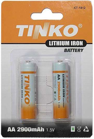 Baterie 1,5V AA (LR6), lithiová, Tinko