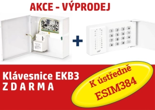 Ústředna ESIM384 + instalační box